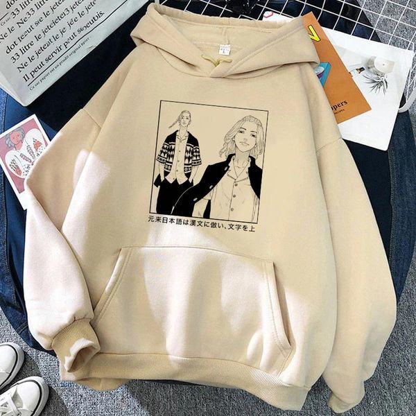 Moletons masculinos Tokyo Revengers Anime Manjiro Sano Ken Draken Boys Pullovers Tracksuit Feminino Sweats Hoodie Sweatshirt Kids Hip Hop