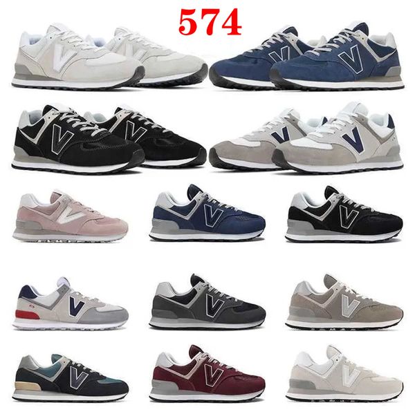 Top sneakers OG Nuove scarpe da corsa 574 Scarpe da donna Scarpe casual Casual Classic Dennis Sports Allenatori 2023 Designer BB574 Blu Navy Burgundy White Core Angora Forest Green