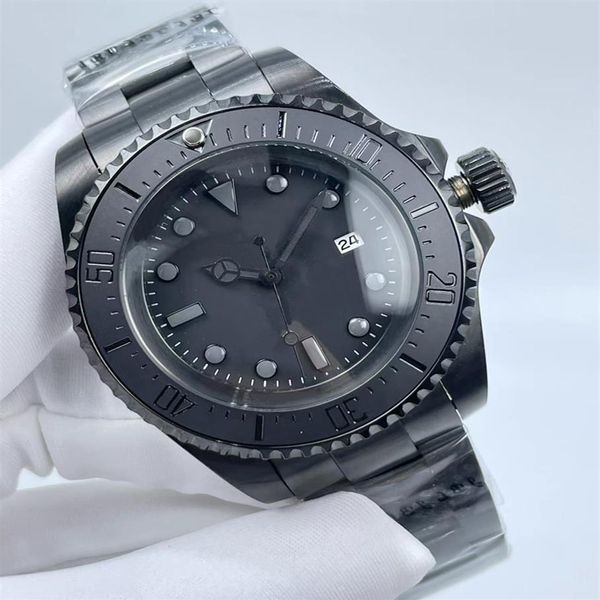 Relógio masculino de luxo preto de alta qualidade SEA-DWELLER moldura de cerâmica 44 mm aço inoxidável 116660BKSO automático preto Cameron Diver Wr239T