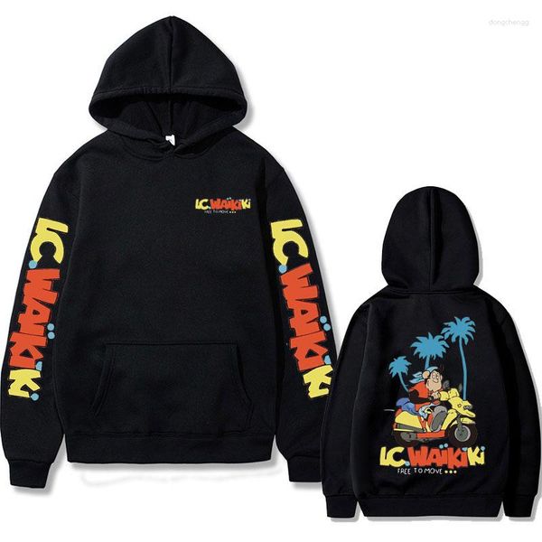 Erkek Hoodies Lc Waikiki Maymun Çift Taraflı Baskı Hoodie Erkek Kadın Marka Büyük Boyutu Hood Sweatshirt Erkekler Komik Binicilik Bir Eşek