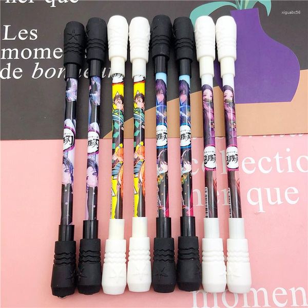 1Pcs Rotierenden Stift Spinning Gaming Für Kinder Studenten Schreiben Lustige Spielzeug Stifte Cartoon Anime Nette Gel Schule Liefert