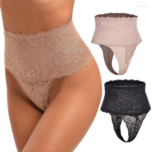 Intimo modellante da donna Vita alta Mutandine contenitive da donna Perizoma da donna Intimo modellante in pizzo BuLifter Pancia modellante Cincher Breve Body Shaper