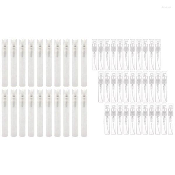 Aufbewahrungsflaschen 120 Stück transparentes leeres Spray 3 ml Kosmetikbehälter 50 Stück 5 ml Plastikflasche