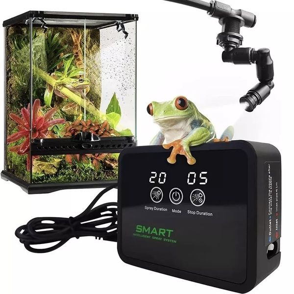 Aquarien Beleuchtung Reptilien Intelligentes Sprühsystem Nebelgerät Terrarium Luftbefeuchter Elektronischer Timer Automatischer Nebel Regenwald Kit Steuerung Sprinkler 230715