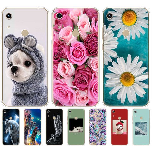 Для чести 8A Case Huawei Honor Silicon Soft Tpu Phone Cople на Huawei Jat-Lx1 8 Prime Coque Bumper