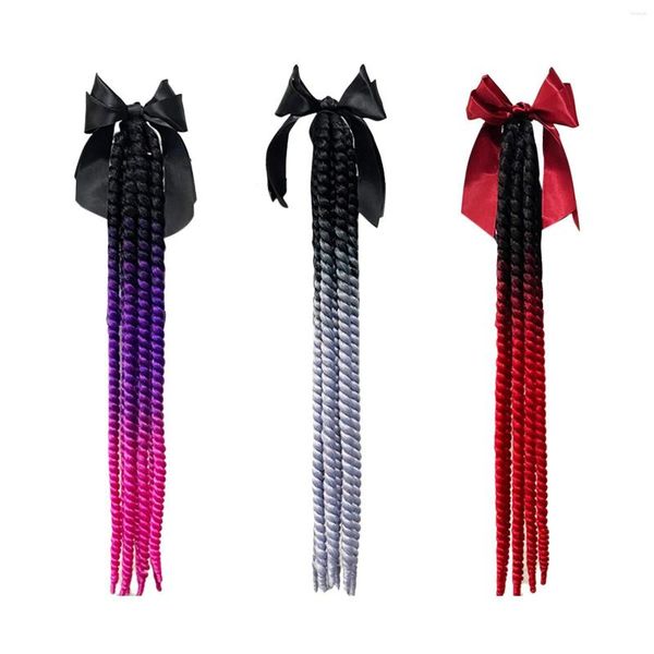 Caschi da moto Treccine Capelli ricci Coda di cavallo Treccia Decorazione Dreadlocks Donna