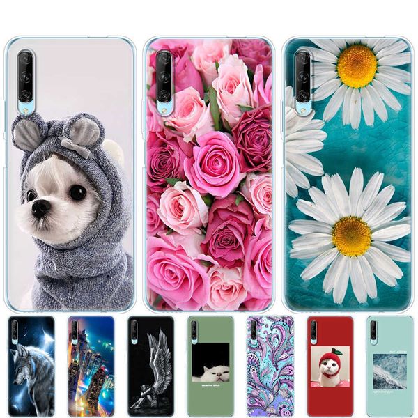 Silicon Case For Huawei Y9s Case On Y9 S Back Phone Cover Bumper Etui Tpu Soft Full Shockproof TransparenT Painting Coque