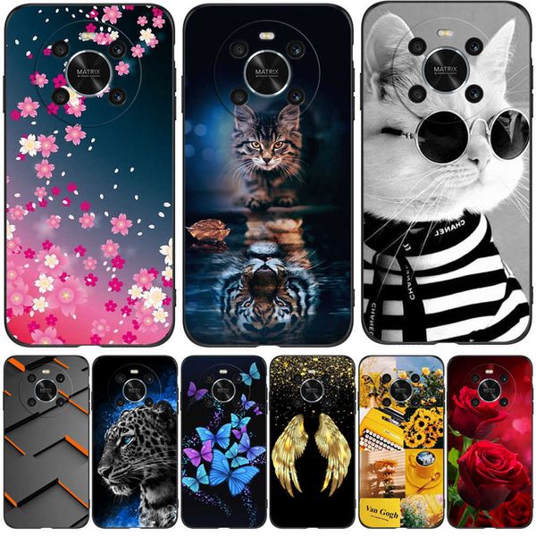 Für Honor X9 4G 5G Hülle Rückseite Telefon Schutzhülle Bumper Soft Silikon Schwarz Tpu 302 Niedliches Tier