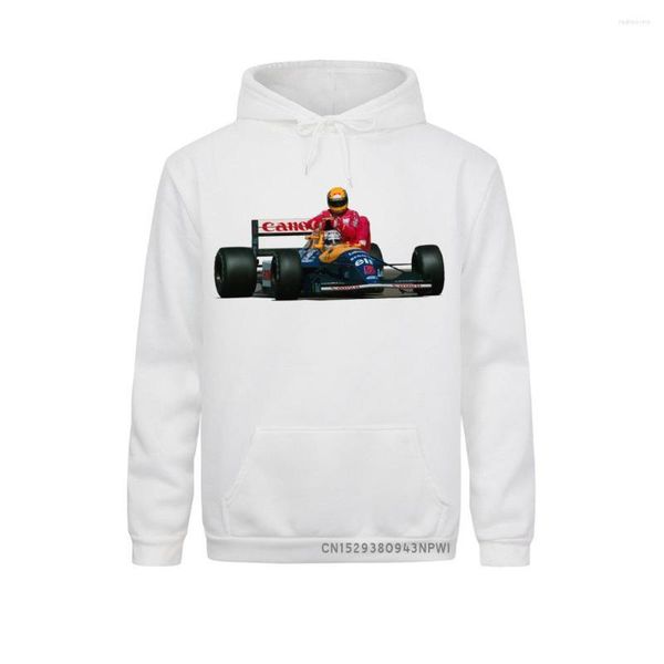 Herren Hoodies Alle Ayrton Senna Sennacars Männer Sweatshirt Fans Männlich Cool Hoodie Slim Fit Weiß Fitness Casual Hoody Pullover Homme Camisa