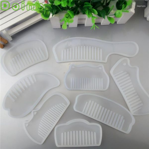 Moldes para hornear Serie Doinb Comb Molde de silicona Resina epoxi Fabricación de joyas Herramientas cosméticas DIY Artesanía a mano