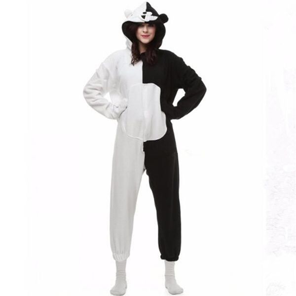 Danganronpa Dangan Ronpa Monokuma Monomi Bear Fleece Onesie Pijama Traje Halloween Carnival Party Clothing Cartoon Jumpsuit Slee180A