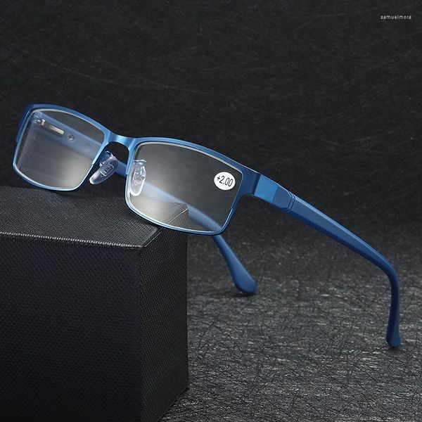 Sonnenbrille 2023 Lesebrille Herren Business Einfach Stilvoll Metallrahmen Federfüße Hohe Qualität 1 1,5 2 2,5 3 3,5 4