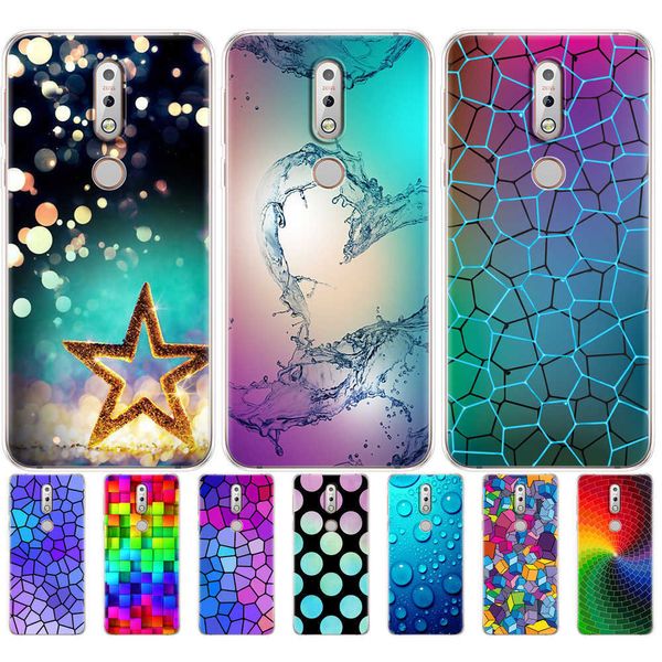 Custodia per Nokia 7.1 Soft Tpu 5.84 pollici 7 2018 Cover posteriore Cover in silicone Custodia per cellulare Gatto animale