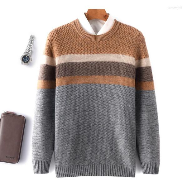 Мужские свитера модной бренд зимний свитер круглый щип