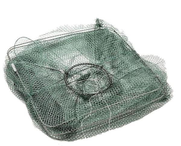Новая складная рыба Minnow Minnow Crab Рыбалка приманка из креветки литье сетка Cage Fi8436924