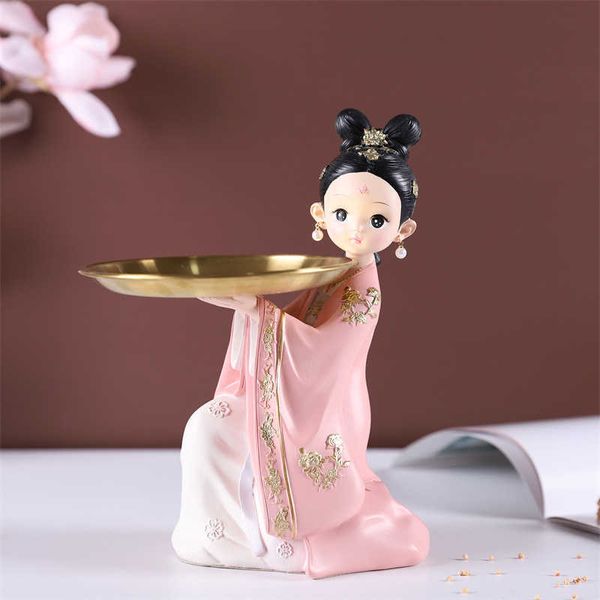 Ashtrays New Style Girl Trayresin Art and Craft Gift Shore Decoresyshome STACLOM DECORTOP TV TV ARK CRAFTS X0627