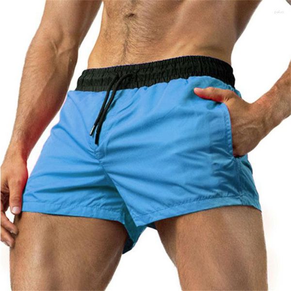 Shorts masculinos Calça de moletom de verão Secagem rápida Sem Linin Tipos de esportes Litweit Cinto elástico Boxers Ym Fitness Beac