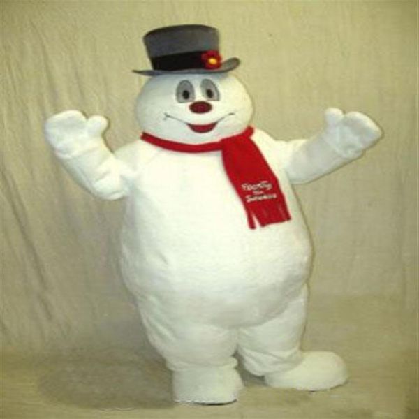 2018 Yüksek Kaliteli Maskot Şehir Frosty The Snowman Maskot Kostüm Anime Kitleri Maskot Tema Fantezi Elbise Karnaval Costume2615