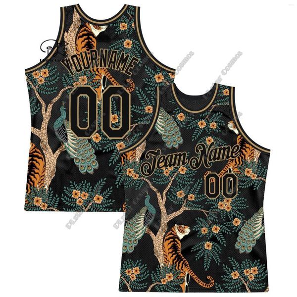 Herren-Tanktops, 3D-Druckmuster, individueller Name, DIY-Logo, Teamnummer, Basketballweste, Retro, atmungsaktives Mesh, Sommer, Harajuku, Direktverkauf-L1