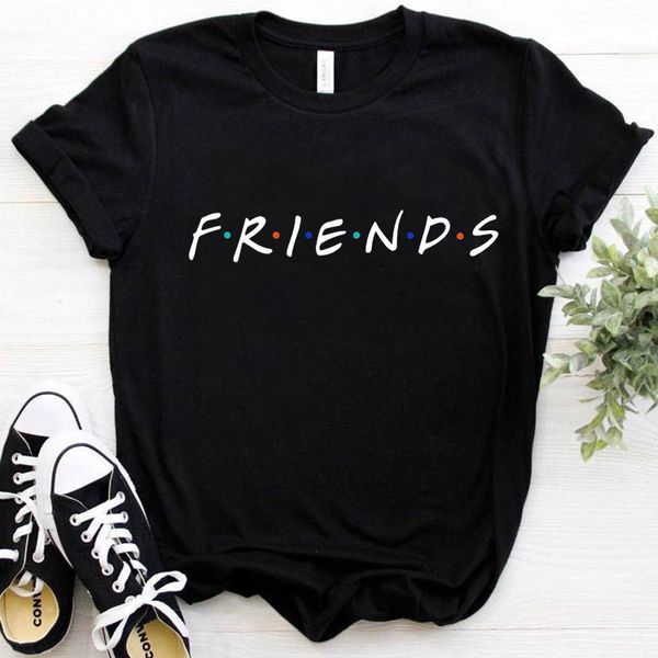 Freunde TV Show T Shirt Frauen Sommer Kurzarm Freizeit Top T Shirt Damen Casual T-shirt Weibliche 90er Jahre beste Freunde T-shirt