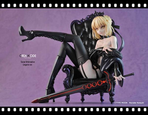 Anime Mangá 1/6 Fate Resin Figure Kit Garagem Sem Pintura Sabre Alter Lingerie Versão Fate 1/6 Unpainted Garage Resin Kit Modelo GK L230717