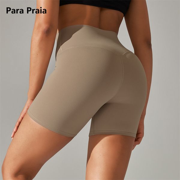 Pantaloncini da donna Para Praia 31 colori senza cuciture Yoga Short Gym Donna Workout Bike Shorts Vita alta Fitness Sport Short Spandex Gym Leggings 230717