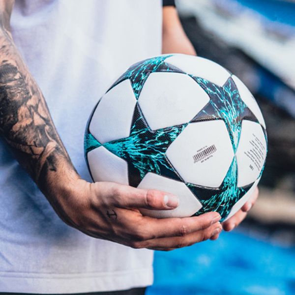 Palle Top Pallone da calcio Partita di squadra Calcio Erba Gioco all'aperto Uso di gruppo Allenamento di gruppo Taglia ufficiale 5 Pelle PU senza cuciture 230717