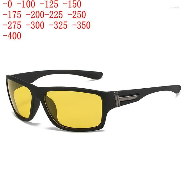 Sonnenbrillen Outdoor Radfahren Fahren Sport Myopie Dioptrien Polarisierte Sonnenbrille Für Kurzsichtige Männer Frauen Kurzsichtige Quadratischen Rahmen NX