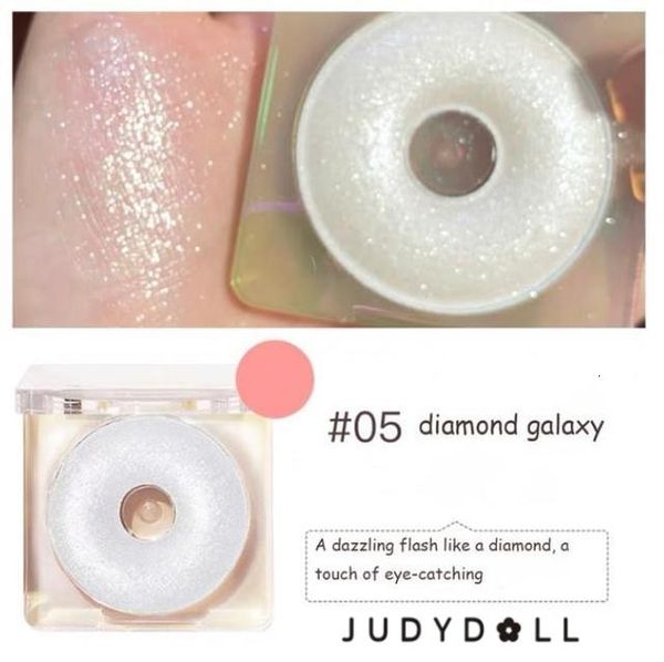 Lidschatten Judydoll Highlighter-Puder „Ring Light“ Monochromes Highlight 3D-Diamantglanz Langanhaltend Wasserfest Leicht zu tragendes Gesichts-Make-up 230617