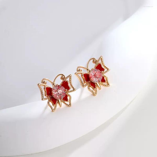 Ohrstecker Mode Ohrringe 2023 für Frauen Party Schmuck Top Qualität Schmetterling Design Piercings Mädchen Valentinstag Geschenke