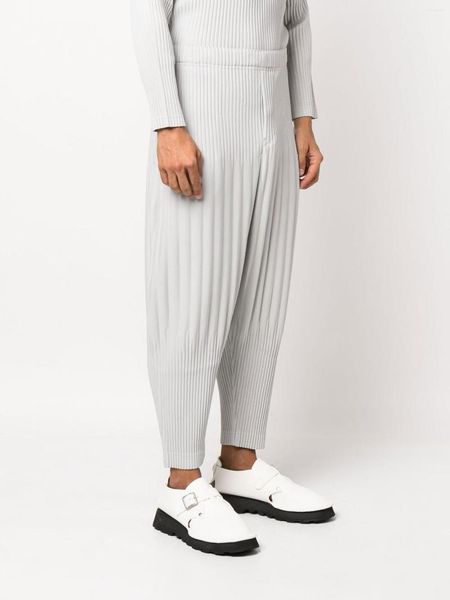 Pantaloni da uomo ALSEY Harem a pieghe Casual Gamba larga 2023 Pantaloni solidi Harajuku Streetwear Pantaloni da jogging per abbigliamento uomo