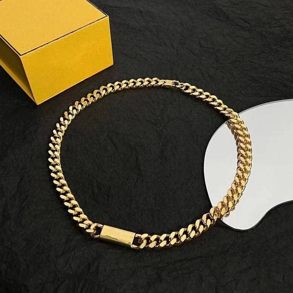 Nuovo design italiano lettera F collana in oro da uomo collana in argento moda accessori personalizzati
