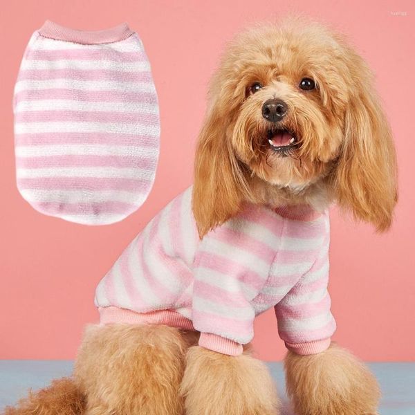 Costume per abbigliamento per cani Gilet per animali domestici Maglione con chiusura filettata a 2 gambe Anti-sbiadimento Antivento Giacca per cuccioli all'aperto