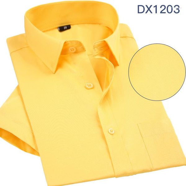 Camisas casuais masculinas 2023 camisa masculina de manga curta profissional roupas de trabalho formais