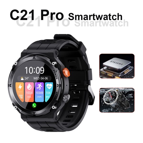 C21 Pro Smart Wwatch 1,39 дюйма сенсорного экрана Smart Watch AI CERNENTERMENT MONERUING MONTORING Браслет детектора кислорода для крови для телефонов Android IOS в розничной коробке