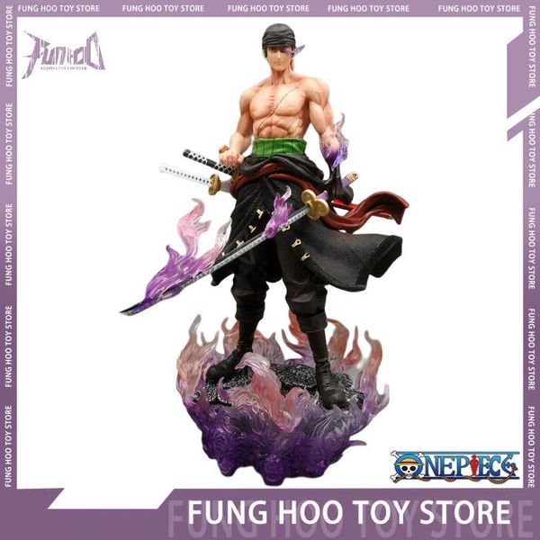 Anime Manga 30cm One Piece Roronoa Zoro Anime Figure Gk Wano Enma Roronoa Zoro Action Figurine Pvc Statue Collection Modello Doll Toys Regalo L230717