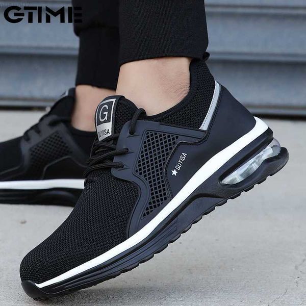 Scarpe eleganti Scarpe antinfortunistiche da uomo Sneakers da lavoro leggere antiscivolo Stivali da lavoro antinfortunistici in rete traspirante con punta in acciaio maschile # ZYNWY-248 L230717