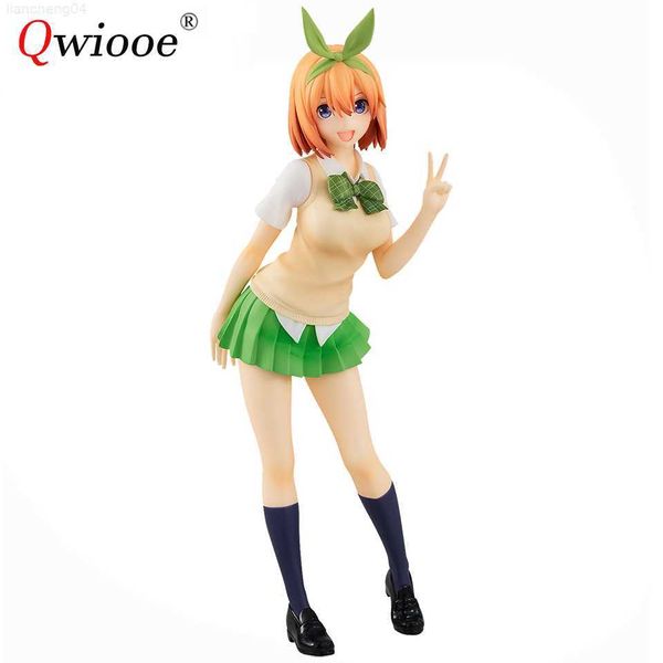 Anime Manga Qwiooe Original BP Japanese Gotoubun No Hanayome 17cm Nakono Yotsuba Cartoon PVC Figure Model Lovely Collectible Cute Gift Toy L230717