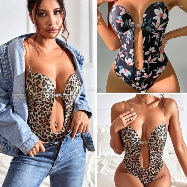 Women's Shapers Women U Plunge Backless Underwear Reggiseno push-up invisibile Perizoma Full Body Shaper