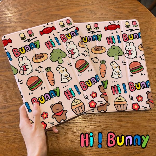 Per custodia iPad iPad air4 10.9 ipad 9th 10.2 2021 iPad 8th case 2020 7th air 2 air 3 10.5 cartoon sleep wake iPad mini6 5 4 custodia morbida in silicone ipad 6th gen 9.7 5432 smart case