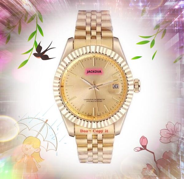 Alle Verbrechen Quarz Mode Herrenuhren 40mm Auto Tag Datum Männer Kleid Designer Uhr Getriebe Ringgehäuse Großhandel männliche Geschenke Saphirglas Armbanduhr