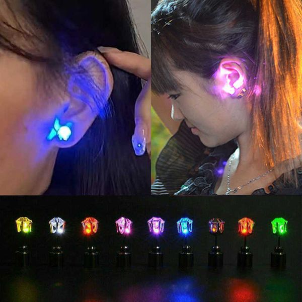 Серьеристые светодиодные серьги из циркона светодиодных ушных ушей