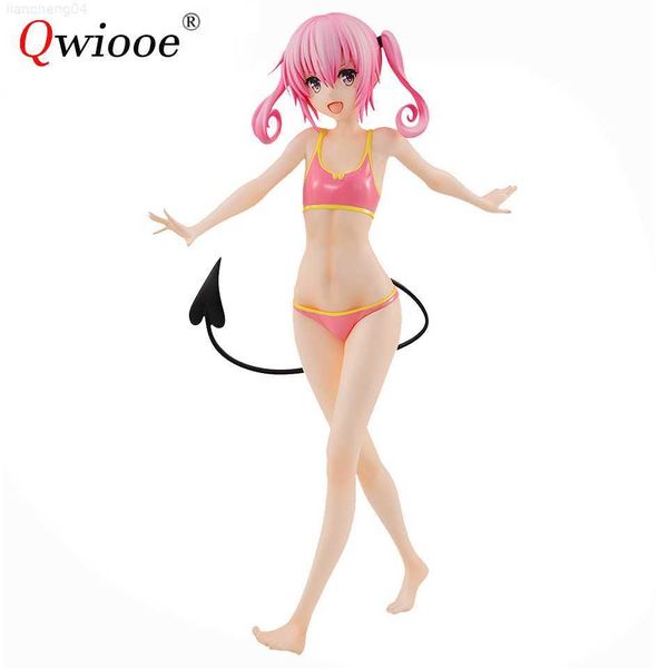 Anime Manga Qwiooe Original Japan Anime Figur To Love Ru Darkness Nana Astar Deviluke Badeanzug PVC Action Figure Sammeln Modell Spielzeug L230717