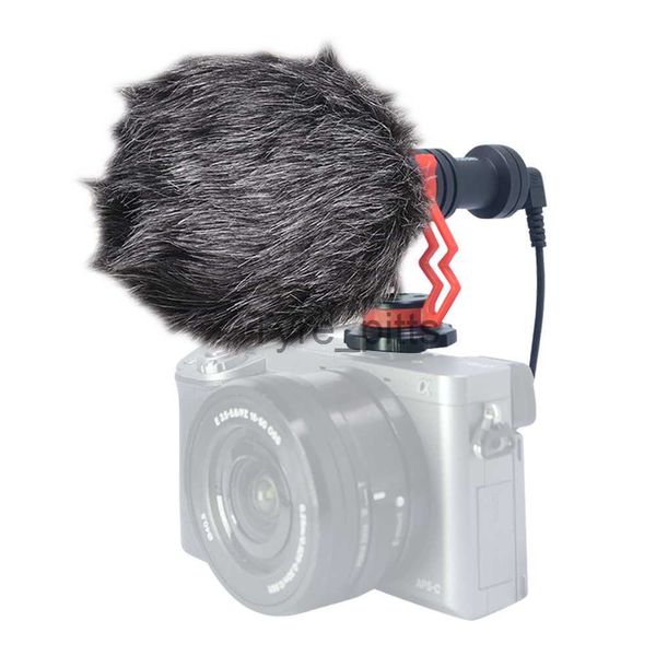 Microfoni Mcoplus Microfono direzionale da 3,5 mm Spina audio Microfono professionale per registrazione videocamera per fotocamera DSLR Video computer digitale x0717