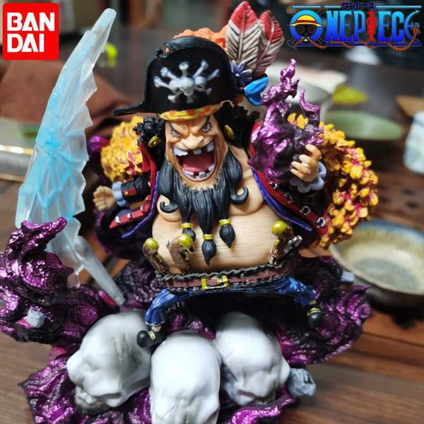 Anime Manga 15cm Anime One Piece Gk Figura de Barba Negra Mini Estátua Marshall D Ensina Pvc Modelo de Ação Lfigure Brinquedos Coleção Ornamento Presente L230717