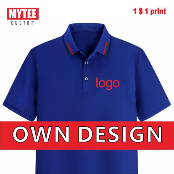Polo da uomo MYTEE Polo di fascia alta Personalizzazione/Ricamo/Stampa Azienda Logo del marchio e T-shirt da donna Top classici all'ingrosso