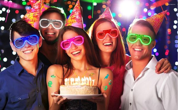 Party-Dekoration, 5 Stück, leuchtende Gläser, Ostern, leuchtet im Dunkeln, Farben, LED-Stick, Neon-Sonnenbrille, Dekorationen für Kinder und Erwachsene