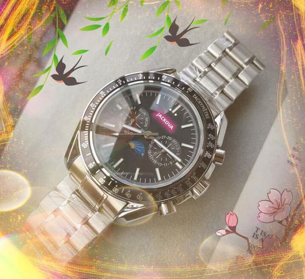 Top Brand Automatic 2813 Mechanical Watch 43 мм мужчины 904L Президент из нержавеющей стали Луны Солнце Дизайнер Дизайнер часы Стекло Рождественские подарки.