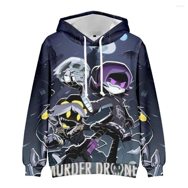 Felpe con cappuccio da uomo WAMNI Game Murder Drones Abiti unici Felpa Harajuku Fashion Pullover Maglie a manica lunga unisex Cosplay Trucksuit