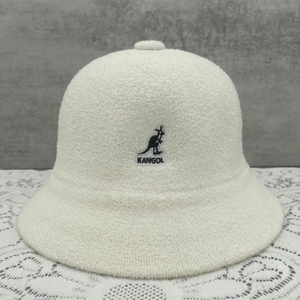 Береты вязаные кенгуру ковша шляпы Классическая высококачественная женская шляпа Tide Unisex Fisherman Cap сетчатая шляпа Sun Hatberets